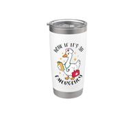 Une infirmière de Silly Goose Klaxonne s'il s'agit d'une urgence, un allaitement amusant Gobelet isotherme en acier inoxydable double paroi