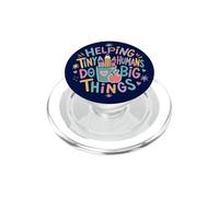 Une Jolie enseignants aidant de Petits Humains à Faire de Grandes Choses PopSockets PopGrip pour MagSafe