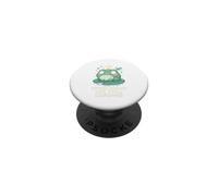 Une Jolie Couronne de Grenouille en Train de Sauter dans la Vie PopSockets PopGrip Adhésif