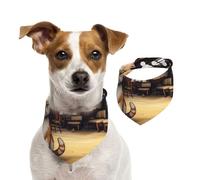 Une jolie écharpe steampunk pour animal domestique chat tigré pour chien, bandanas printemps été en coton doux, accessoires réglables pour petites, moyennes et grandes, filles, garçons, chiots, grands