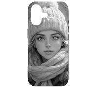 Une Jolie Fille Dont Les Yeux racontent l'histoire l'hiver Coque pour iPhone 17