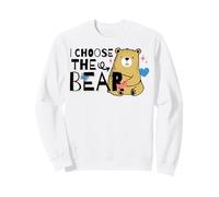 Une Jolie Fille drôle avec I Choose The Bear in The Woods Sweatshirt