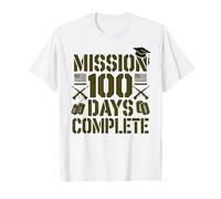 Une Jolie Mission de 100 Jours d'école complète pour Une Famille Militaire T-Shirt