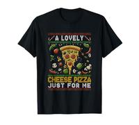 Une Jolie Pizza au Fromage Just for Me Alone Home Christmas Christmas T-Shirt