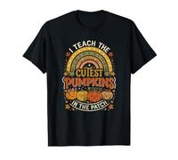 Une Jolie professeure d'automne, j'enseigne Les citrouilles Les Plus Mignonnes du Potager T-Shirt Graphique avec Valeur