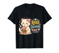 Une Jolie Rage de Chat me Consume Une drôle de Fleur de Chaton T-Shirt
