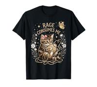 Une Jolie Rage de Chat me Consume Une drôle de Fleur de Chaton T-Shirt