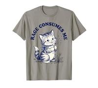 Une Jolie Rage de Chat me Consume Une drôle de Fleur de Chaton T-Shirt