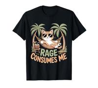 Une Jolie Rage de Chat me Consume Une drôle de Fleur de Chaton T-Shirt
