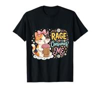 Une Jolie Rage de Chat me Consume Une drôle de Fleur de Chaton T-Shirt