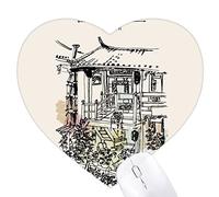 une jolie ruelle de dali de chine Jeux de tapis de souris en forme de coeur