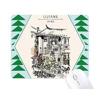 une jolie ruelle de dali de chine tapis de souris green pine tree tapis en caoutchouc
