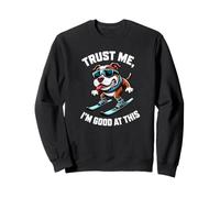 Une Jolie skieuse Bouledogue croit Que Je suis douée pour ce Design Sweatshirt