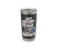 Une journée comme les autres au bureau avec Otter Fun Gobelet isotherme en acier inoxydable double paroi