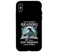 Une journée sans Lire, comme Une Blague, Un Amateur de Livres en Train de Lire Coque pour iPhone X/XS