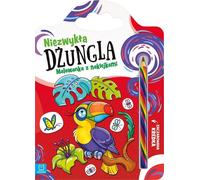 Une jungle insolite. Un livre de coloriage avec des autocollants