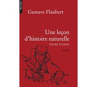 Une lecon d'histoire naturelle - Gustave Flaubert - Bleu Autour - Poche - Roman