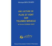 Une Lecture De Pluie Et Vent Sur Télumée Miracle De Simone Schwartz-Bart