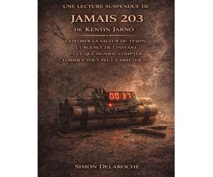 Une lecture suspendue de Jamais 203 de Kentin Jarno: Explorer la valeur du temps, l’urgence de l’instant et ce que signifie compter lorsque tout peut s’arrêter