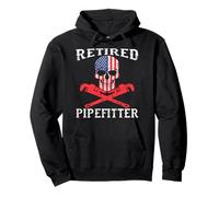 Une légende à la Retraite de Pipefitter a retiré Le Drapeau américain de Skull Sweat à Capuche