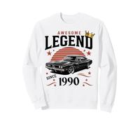 Une légende est née en 1990, Anniversaire génial d'un Homme et d'un garçon Sweatshirt