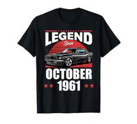 Une légende est née en Octobre 1961 : Awesome Men Boys Birthday T-Shirt