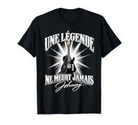 Une Légende Ne Meurt Jamais Johnny Guitare Rock Musique T-Shirt