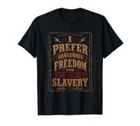 Une liberté dangereuse Face à l'esclavage Pacifique Vintage T-Shirt Graphique avec Valeur