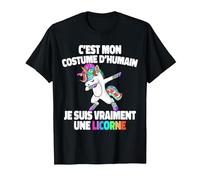 Une Licorne Dab Costume Halloween Deguisement Garçon Fille T-Shirt