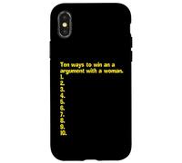 Une liste Vide de Comment Gagner Un Argument avec Une Femme Coque pour iPhone X/XS