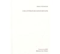 Une littérature sans écrivain
