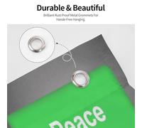 Une Main Aux Couleurs Américaines Choisit Le Bouton De La Paix Drapeaux Couleurs Vives Drapeau De Jardin Décoratif Bannière Pour Bar Vacances Maison Intérieur 90X150Cm