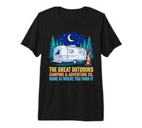 Une Maison de Camping Amusante, C'est l'endroit où Vous Vous garez T-Shirt Haut de Gamme