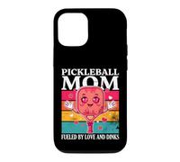 Une Maman de Pickleball alimentée par l'amour et boit des cœurs Coque pour iPhone 12/12 Pro