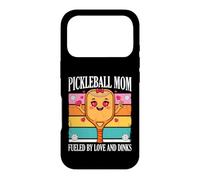 Une Maman de Pickleball alimentée par l'amour et boit des cœurs Coque pour iPhone 17 Pro