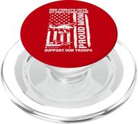 Une Maman fière, Les vendredis Rouges jusqu'à ce Que Mon héros revienne à la Maison - Red Friday PopSockets PopGrip pour MagSafe