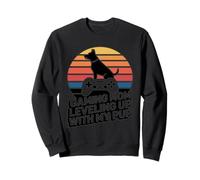 Une Maman joueuse Passe au Niveau supérieur avec Mon Chiot Retro Sweatshirt