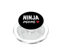 Une Maman Ninja drôle Dit avec Un cœur Sarcastique PopSockets PopGrip pour MagSafe