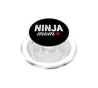 Une Maman Ninja drôle Dit avec Un cœur Sarcastique PopSockets PopGrip pour MagSafe