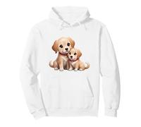 Une Maman Retriever Mignonne et Un Amour pour Son Chiot Sweat à Capuche