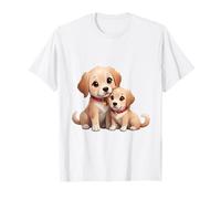 Une Maman Retriever Mignonne et Un Amour pour Son Chiot T-Shirt