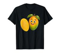 Une Mangue Amusante Fruit Fruit Visage Mangue T-Shirt Graphique avec Valeur