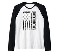 Une Manifestation Amusante pour la Justice Sociale rassemble Les Travailleurs Contre Les milliardaires Manche Raglan