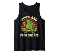 Une Manifestation de la Portland Frog Brigade résiste à Funny Peace Débardeur