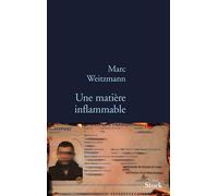 Une matiere inflammable - Marc Weitzmann - Stock - broché - Roman