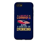 Une Mauvaise journée à Cornhole est Toujours Une Bonne journée à Boire Coque pour iPhone SE (2020) / 7/8