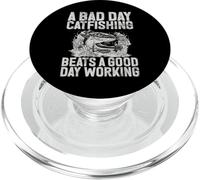 Une Mauvaise journée de pêche au Chat Vaut Une Bonne journée de Travail PopSockets PopGrip pour MagSafe