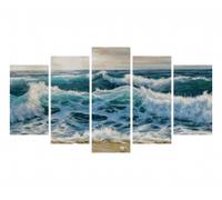 Une mer houleuse - peinture par numéros