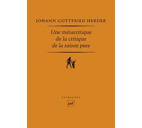 Une métacritique de la Critique de la raison pure