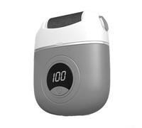 Une meuleuse électrique numérique indispensable conçue pour s'attaquer aux callosités difficiles sans effort (gris)